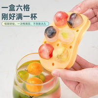 Food-Grade Silicone Ice Cube Mold with Lid, Round Ice Ball Maker for Home Bar