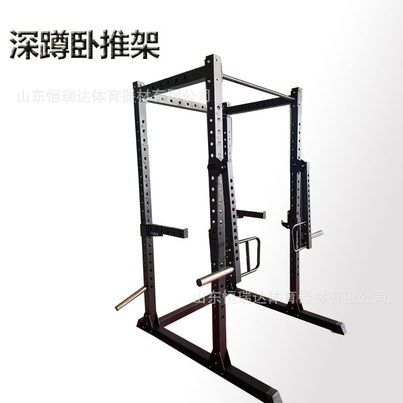 Foldable Wall-Mounted Squat Rack for Home and Commercial Gyms