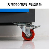 Heavy-Duty Rolling Tool Cart with Drawers and Double Doors, Mobile Workshop Storage Cabinet for Auto Repair and Hardware Tools