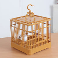 Square Cage Happy Pet Paradise Plastic Breeding Cage for Mynah Thrush Peony Eye Birds Budgerigar Parrot