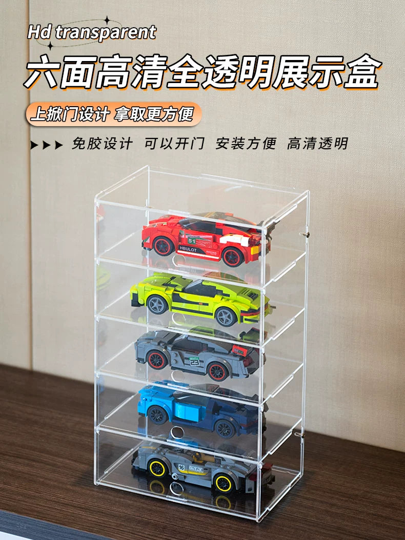Acrylic Dustproof Display Case for Tomica Mini 4WD Model Cars