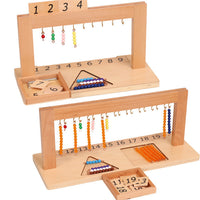Montessori 1-20 Bead Frame Math Educational Toy