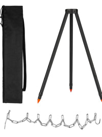 Outdoor Camping Tripod Grill Stand Portable Folding Fire Pit for Cooking and BBQ