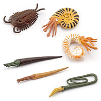 Miniature Prehistoric Ocean Animal Figurines for Kids - Ammonite, Trilobite, Turtle, Dunkleosteus Models