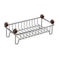 Stainless Steel Bathroom Countertop Organizer Shelf for Cosmetics and Toiletries