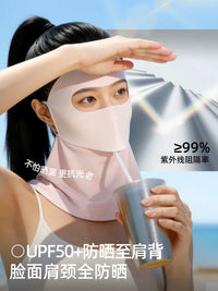 Full Face UPF 50+ Sun Protection Mask with Neck Guard for Summer Outdoor Activities