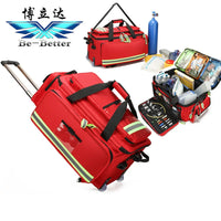 Portable Emergency Medical Trolley Bag for Sampling and Testing, Large Capacity