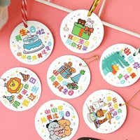 Thank You For Celebrating With Me Round Gift Tags for Bouquets & Cakes