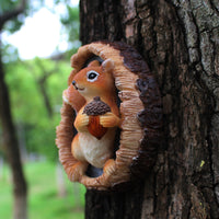 Tree Monster Squirrel Feeder Outdoor Garden Decor