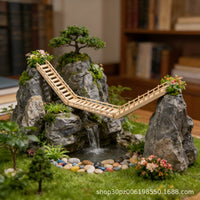 Miniature Landscape Bridge Ornaments for Bonsai and Micro-Landscape Decor