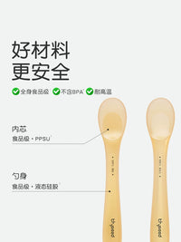 Shixi Silicone Baby Spoon Set for Newborns and Infants, Soft Feeding Spoons for Solids, Water, Milk, and Rice Cereal