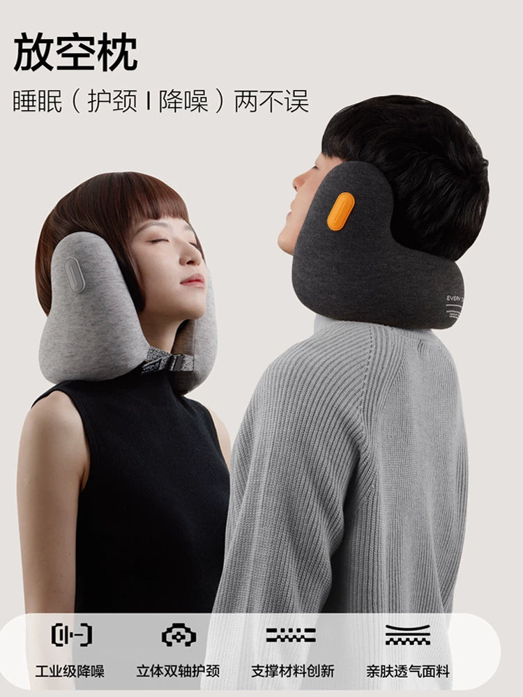 everythink Memory Foam U-Shaped Travel Pillow for Neck Support and Napping