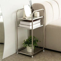 Stainless Steel Multi-layer Bathroom Storage Rack with Wheels
