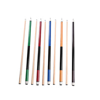 Maple Wood 1/2 Jointed Billiard Cue Stick for Pool Halls and Commercial Use
