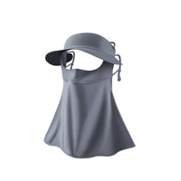 Summer UV Protection Face Cover with Neck Shield and Visor for Outdoor Cycling