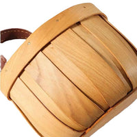 Handwoven Bamboo Storage Basket for Ginger and Garlic, Wall-Mounted Kitchen Organizer