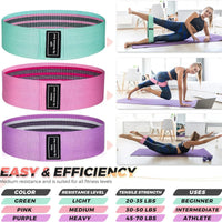 Resistance Bands for Glute Activation and Yoga Stretching, Hip Resistance Loop for Squats and Training