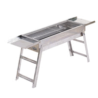 Portable Stainless Steel Folding BBQ Grill for Outdoor Camping and Home Use