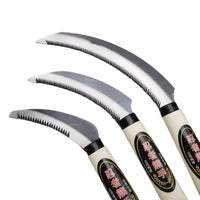 Ninja Bear Hand All-Steel Saw Sickle with Wooden Handle for Weeding and Grass Cutting