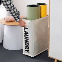 Foldable Oxford Fabric Storage Bin with Wheels for Yoga Mats and Sundries