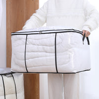 Large Capacity Visible Quilt Storage Bag with Zipper for Clothes Bedding Moving