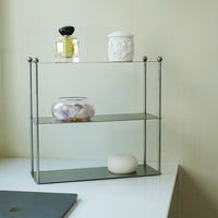 Minimalist Stainless Steel Desktop Cup Holder and Organizer for Coffee Corner and Perfumes