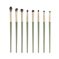 8-Piece Matcha Green Eye Makeup Brush Set for Beginners