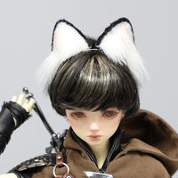 BJD Rainbow Cat Ears and Tail Set for 1/3 1/4 1/6 OB11 MDD Dolls