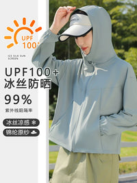 Women's Ice Silk Sun Protection Jacket UPF100+ UV Protection Lightweight Breathable Outdoor Coat