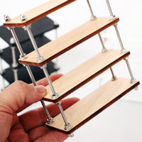Dollhouse Miniature Multi-Layer Wooden Shelf Bookcase European Style Furniture Living Room Scene Decor