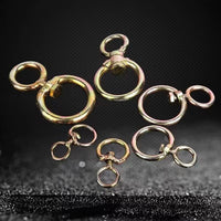 360-Degree Swivel Ring Connector for Chains and Ropes