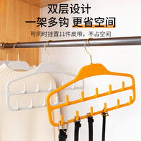 Multi-functional Belt Hanger with 11 Hooks for Scarves, Ties, and Tank Tops
