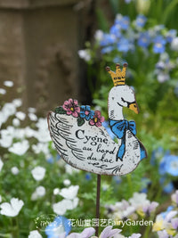 French Vintage Iron Garden Animal Planter Picks for Patio and Yard Decor