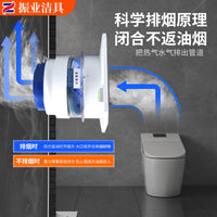 Universal ABS Bathroom Exhaust Fan Backdraft Damper for 75/100mm Pipes