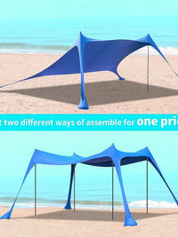 Portable Lycra Beach Tent Sunshade Canopy with UPF50+ UV Protection for Outdoor Camping Picnics