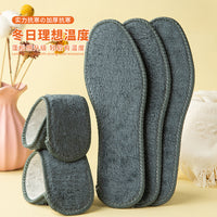 Lanqiang Winter Warm Faux Rabbit Fur Insoles for Men and Women