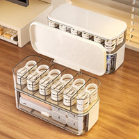 Large Capacity Data Cable Storage Box with Compartments for Charging Cables and Plugs, Desktop Organizer and Hub
