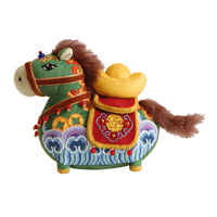 Chinese Style Tang Horse Embroidery DIY Material Kit 3D Fabric Doll Zodiac Tea Pet Ornament Creative Gift