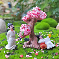 Miniature Chinese Ancient Style Li Bai Figure Model Ornament for Micro Landscape Bonsai DIY Decor