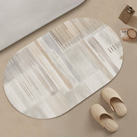 Japanese Style Minimalist Line Diatomaceous Earth Bath Mat Absorbent Non-Slip Bathroom Floor Mat Luxury Design