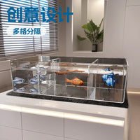 Acrylic Multi-Layer Betta Fish Tank with Storage Compartments