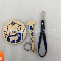 Wooden Rotating Wrist Yarn Holder for Knitting and Crocheting