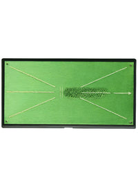 Golf Hitting Mat with Swing Trajectory Pad for Indoor/Outdoor Practice