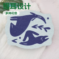 PVC Cat Ear Loop Mat Washable Litter Trapping Pad for Pets
