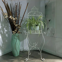 Balcony Flower Stand Birdcage Iron Art Succulent Plant Rack Indoor Outdoor Living Room Multi-tier Storage Shelf