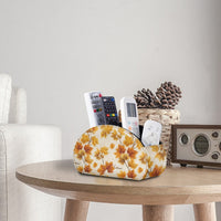 PU Leather Desktop Storage Box with Compartments for Data Cables and Remote Controls, Customizable