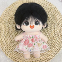 20cm Cotton Doll Clothes Set - Princess Dress, Maid Outfit, and Themed Skirts