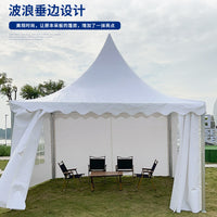 European Style Pointed Top Marquee Tent for Outdoor Events, Exhibitions, Weddings - Detachable Sun and Rain Shelter