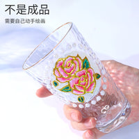 DIY Stained Glass Painting Kit for Kids - Hammered Texture Glass Cup Art Craft