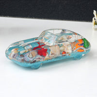 Creative Liquid Motion Car Model Pen Holder with Luminous Sand for Kids' Gifts